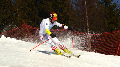 Az EKE-gyereksíverseny leggyorsabb versenyzője a fiúk kategóriájában Néda Dávid volt_FOTÓ Lőrincz Ferenc