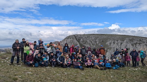 A hűvös, szeles idő ellenére is 22 család (74 fő) túrázott a Tordai-hasadékban (Fotó: Veres Ágnes)