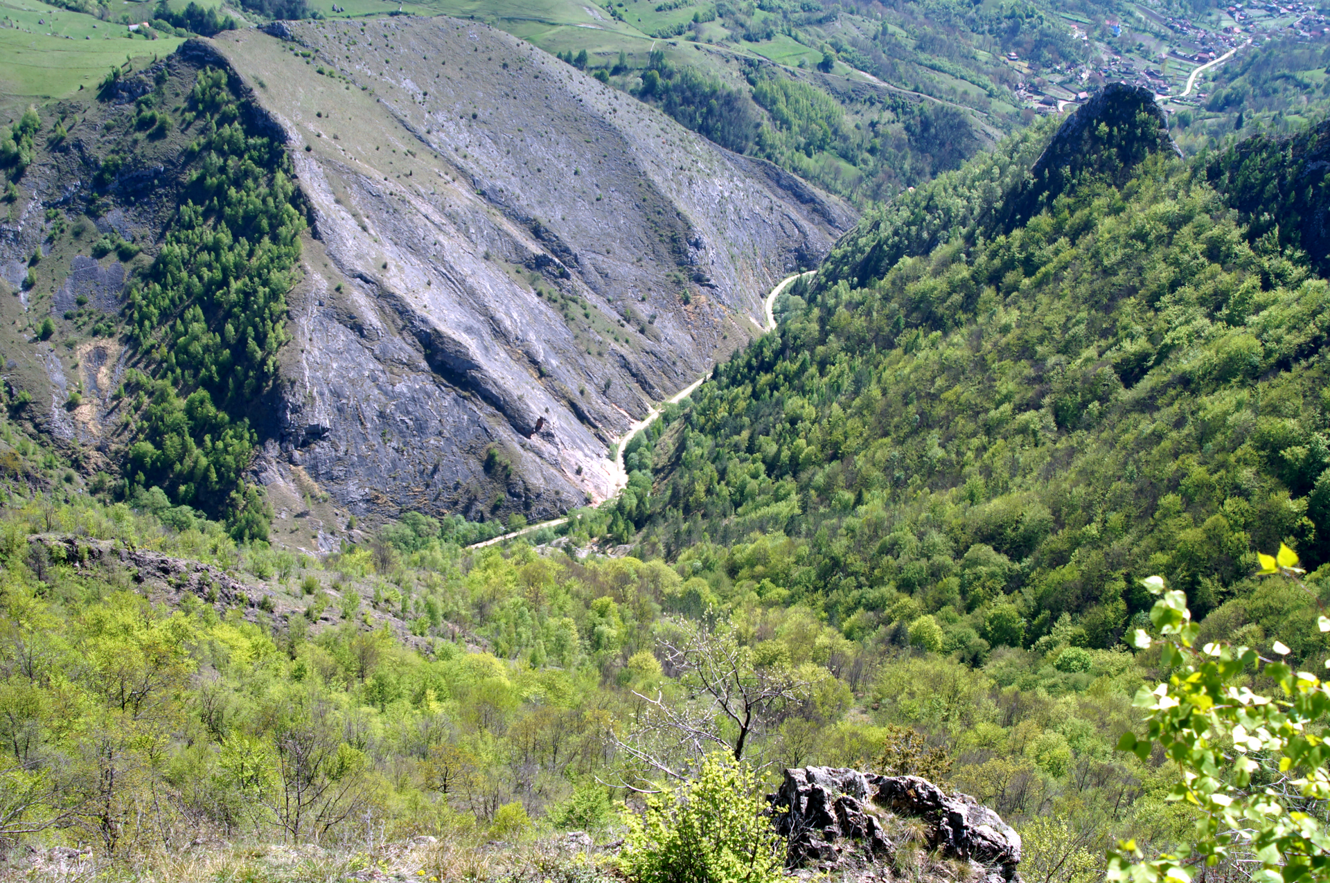 Kilátás a Ronki-szorosra