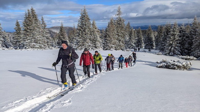 Egyik napról a másikra hatalmas hó hullott, így a meghirdetett túra tökéletesen sikerült_FOTÓ Veres Ágnes