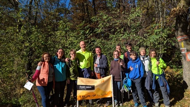 A Gál család és barátaik az Árpád-csúcs ellenőrzőpontnál