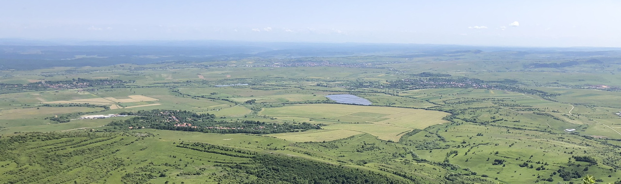 Kilátás a Kőhegyről a Kalotaszegi-medencére
