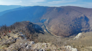 Kilátás a Révi-szorosra