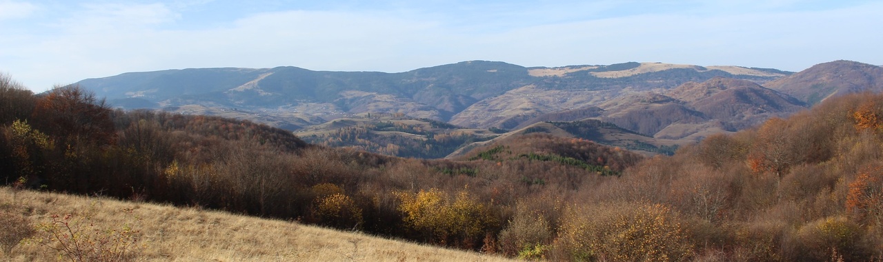 Kilátás a Kőhegy gerincéről a Vlegyásza vonulatára